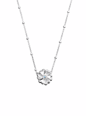 Sterling silver flower necklace