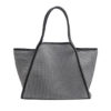 mesh tote bag in grey
