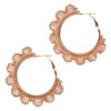 hoop earrings with glass detail