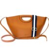 Tote bag in tan with carry handle and strap