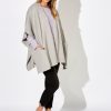 Haven sublime cape in maple grey. Over size soft cape.