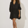 Black linen top/ dress